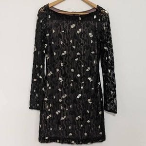 DVF Black Lace Zarita Silver Bubbles Dress!